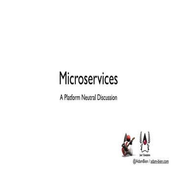 DevDay 2016: Adam Bien - Eine sprachneutrale Essenz der Microservices
