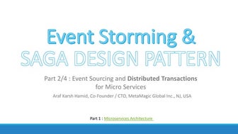 Microservices Architecture Part 2 Event Sourcing and Saga