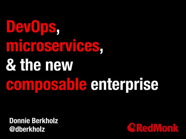 Made for Each Other: Microservices + PaaS