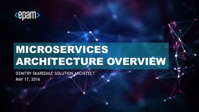Microservices architecture overview v3