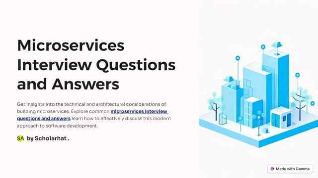 Microservices Interview Questions and Answers pdf by ScholarHat