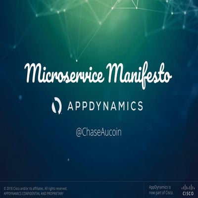 The Microservices Manifesto: How to Get More Out of the Development Lifecycle