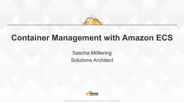 Container Management with Amazon ECS