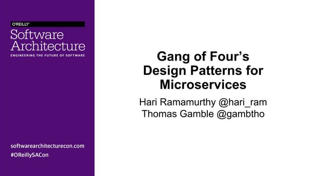 Study the past if you would define the future: How Gang of Four patterns are ...