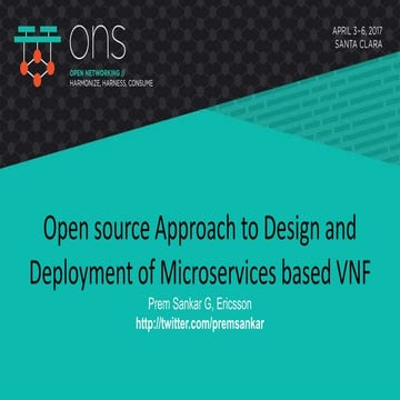 Microservices based VNF