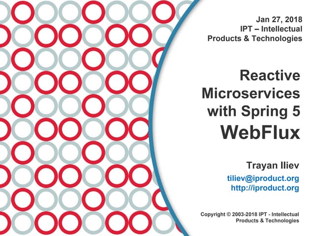 Microservices  with Spring 5 Webflux - jProfessionals