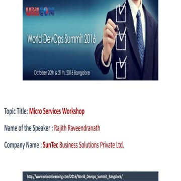 Micro services workshop