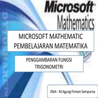 Microsft matematika menggambar graf...