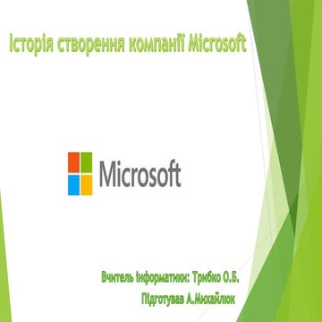 Історія створення компанії Microsoft | PPT