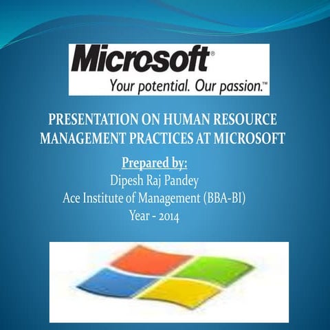 Human Resource Management Practices at Microsoft