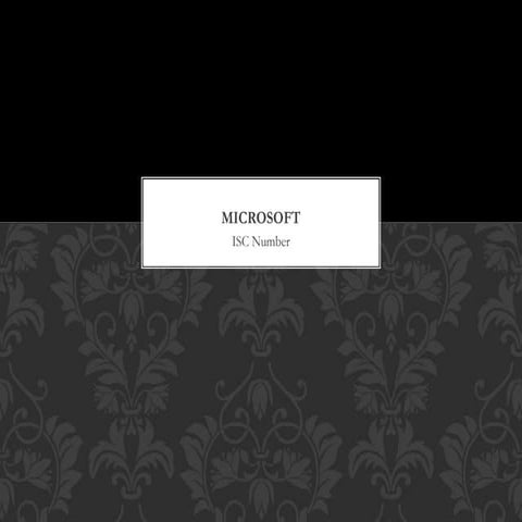 BIS Report on Microsoft