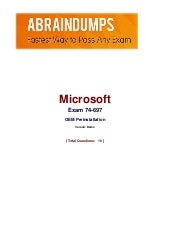 Check free 74-697 demo before purchase