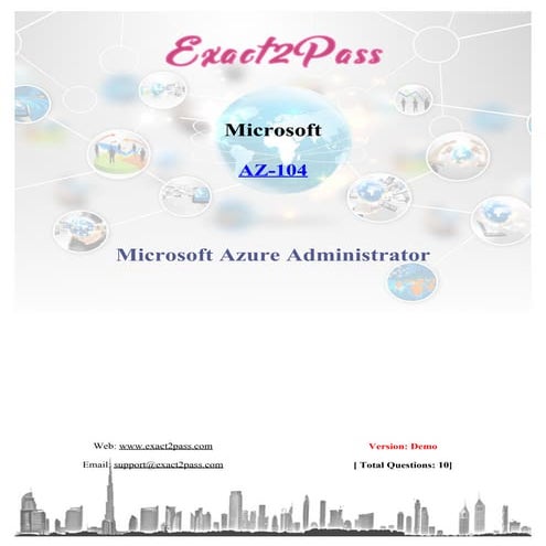 latest AZ-104 Exam Questions and Answers
