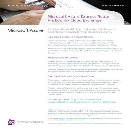 Microsoft Azure Express Route 