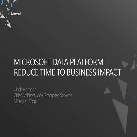 Microsoft Data Platform and a new world of data