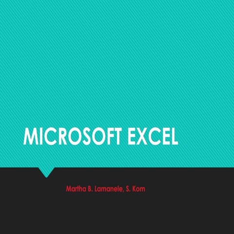 MICROSOFT-EXCEL kelas 10 SMK jurusan.ppt
