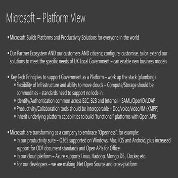 Microsoft – Platform View | Michael Wignall | March 2016