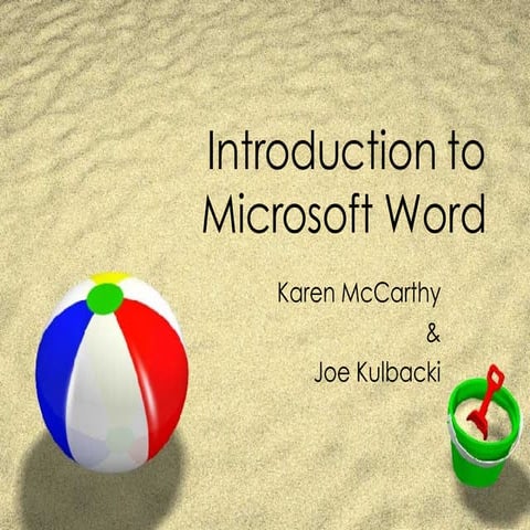 Word Processing Powerpoint | PPT