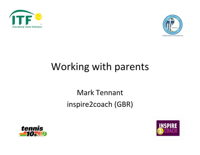 Working with parents