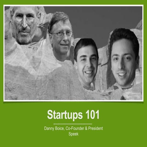 Startups 101 by Danny Boice