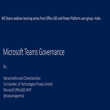 Microsoft Teams Governance