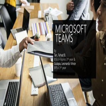 Microsoft teams-ppt