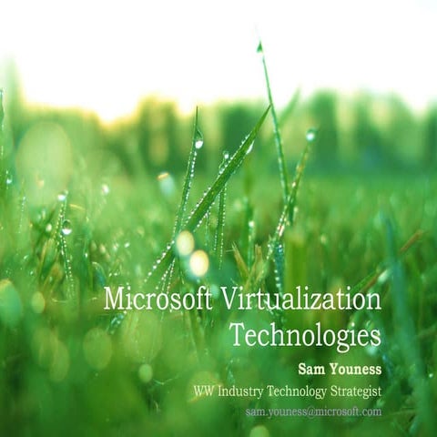 Microsoft Virtualization Overview