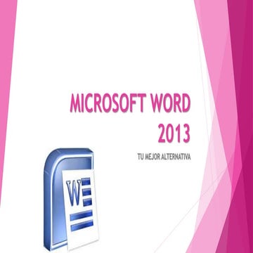 Microsoft word 2013 | PPTX