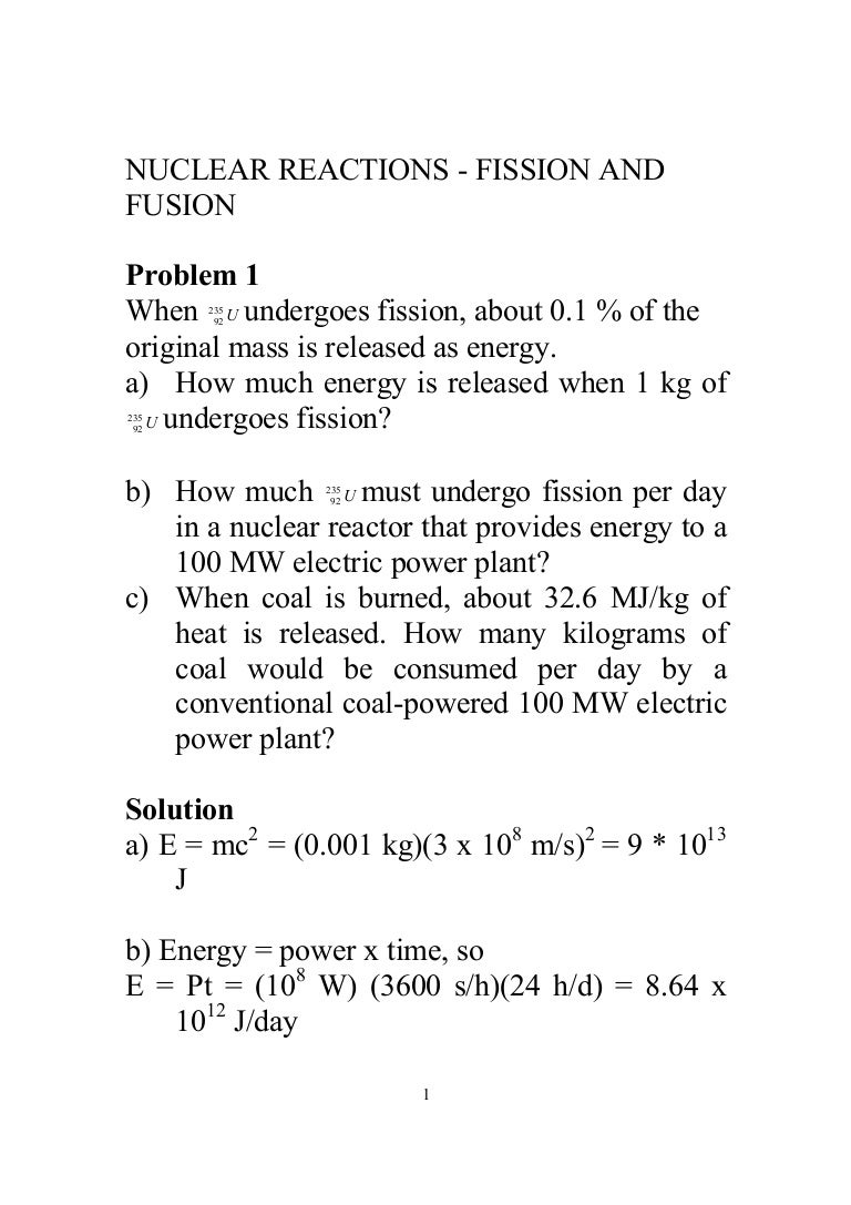 Lesson Nuclear Reactions Radioactivity