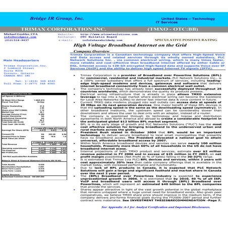 Microsoft Word - TMXO_Initiation_Report new