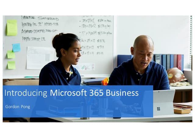 Microsoft 365 business presentation