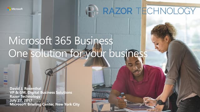 Microsoft 365 Business - Presented ...