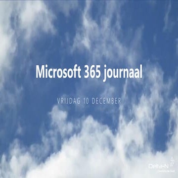 Microsoft 365 journaal december 2021