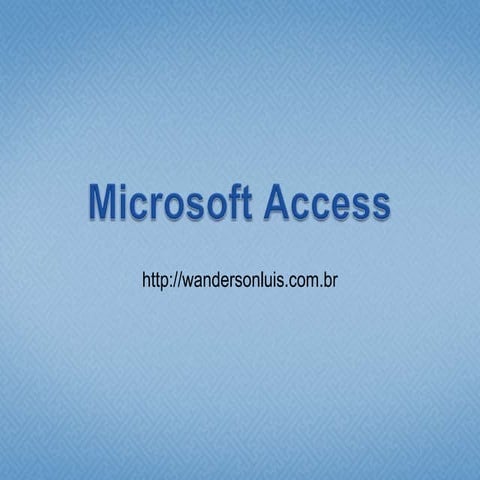 Microsoft access