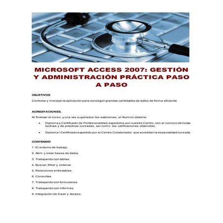 Microsoft access 2007: gestión y administración práctica paso a paso