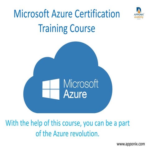 Microsoft azure certification training course | PPT