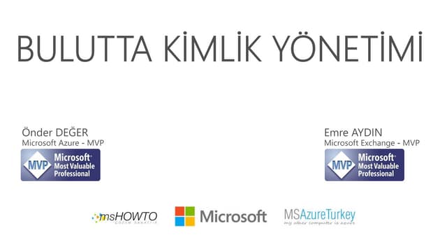 Microsoft Azure Kimlik Yönetimi