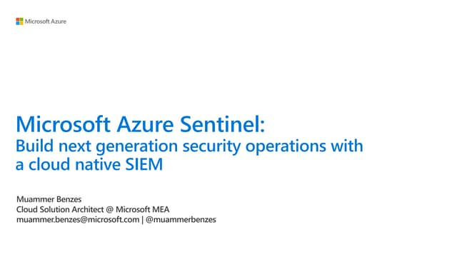 Microsoft Azure Sentinel