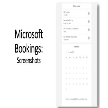 Microsoft bookings ppt