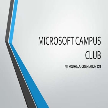Microsoft campus club | PPTX