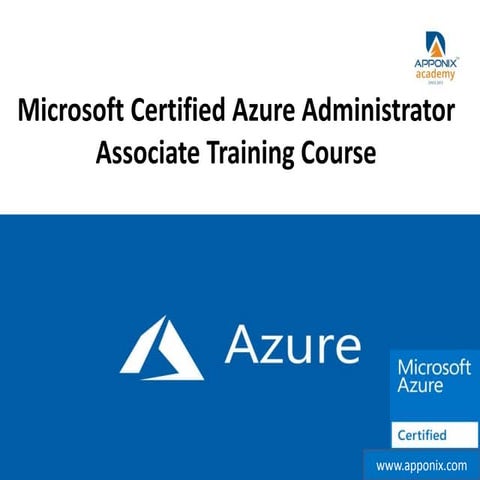 Microsoft certified azure administrator associated training course