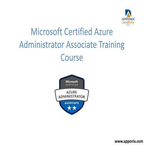 Microsoft certified azure administrator associate training course