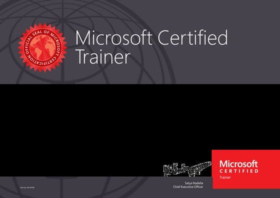 MCSA Office 365 Certificate PPT