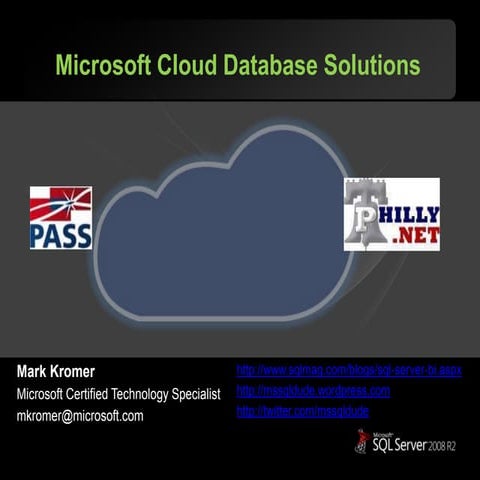 Microsoft Cloud Database & Cloud BI