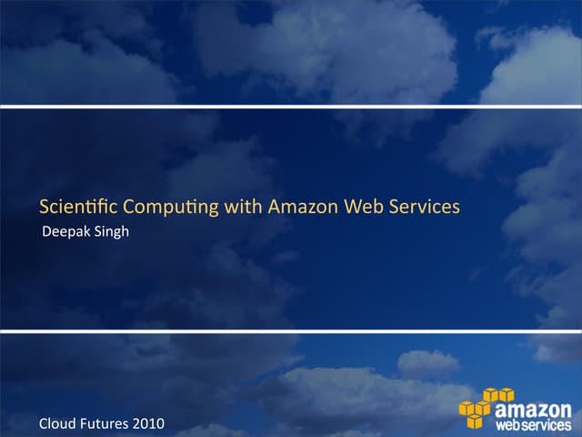 Talk at Microsoft Cloud Futures 2010