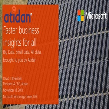 Microsoft Cloud OS - Unlock Data Insights Presented by Atidan