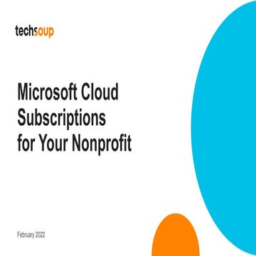 Microsoft Cloud Solutions for Nonprofits