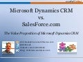 Microsoft CRM vs Salesforce
