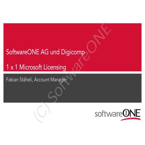 Das 1x1 der Microsoft-Lizenzierung