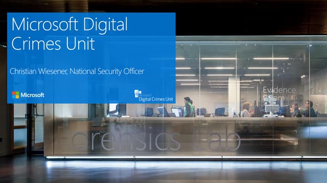 Microsoft Digital Crimes Unit